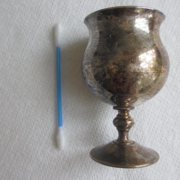 Vintage Rare Sheridan Silver Plate Tulip Shaped Wine Cordial Goblets Chalices - Picture 2 of 9